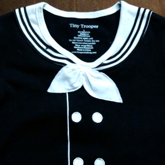 Tiny Trooper Beach Sailor Onesie - Picture 2 of 8